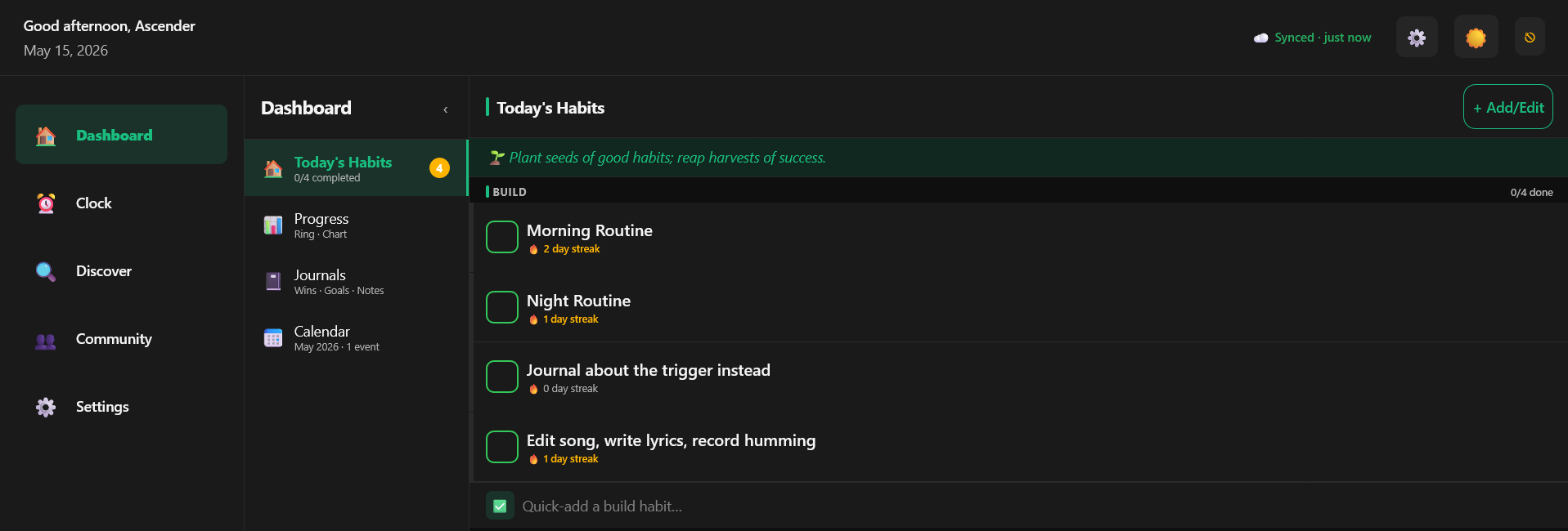 Ascend Dashboard